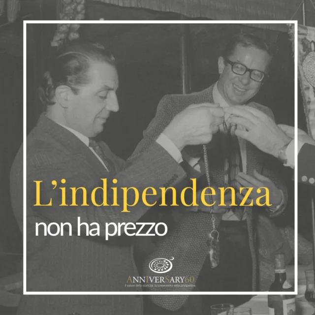 Ogni grande storia inizia con una scelta. La nostra, con una di coraggio e libertà.

Tutto nacque dalle parole che Angelo Zola, presidente e fondatore dell’AIBES, rivolse al nostro Jean Valenti, dando vita a un'idea rivoluzionaria: “caro Jean, se fossi in te, per i sommelier creerei un’associazione nuova. All’inizio farai più fatica, ma la libertà non ha prezzo! Non sarai mai obbligato a seguire scelte che non condividi”.

Questo ideale non è rimasto solo sulla carta. Oggi è il nostro DNA, garantito dal nostro status di Ente del Terzo Settore (ETS). È un impegno scritto nel nostro statuto. È questa indipendenza a fondare 60 anni di fiducia. Il nostro patto con voi.

#SessantAIS #JeanValenti #Veronelli #Milano #aisitalia #aia60 #wine #sommelier